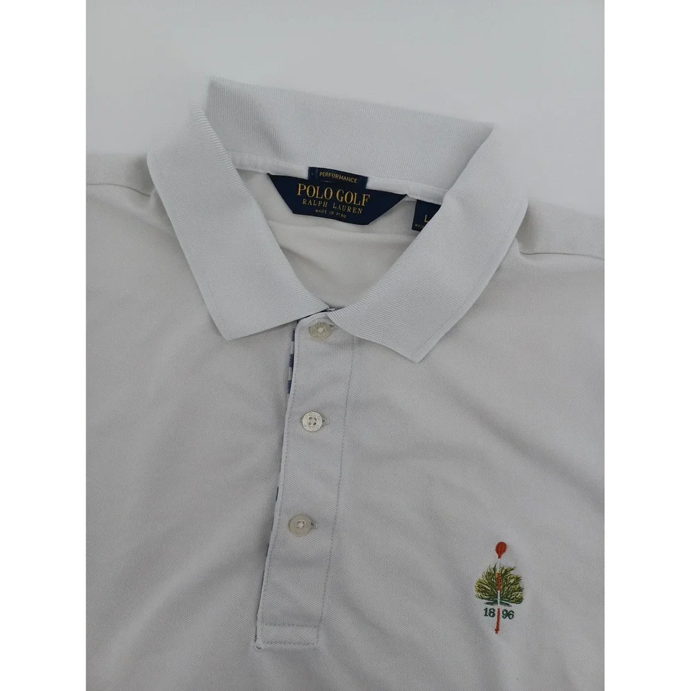 Ralph Lauren Polo Golf Mens Large Short Sleeve Performance Polo Merion Golf Club